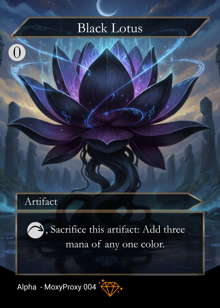 Black Lotus Magic the Gathering Proxy Card